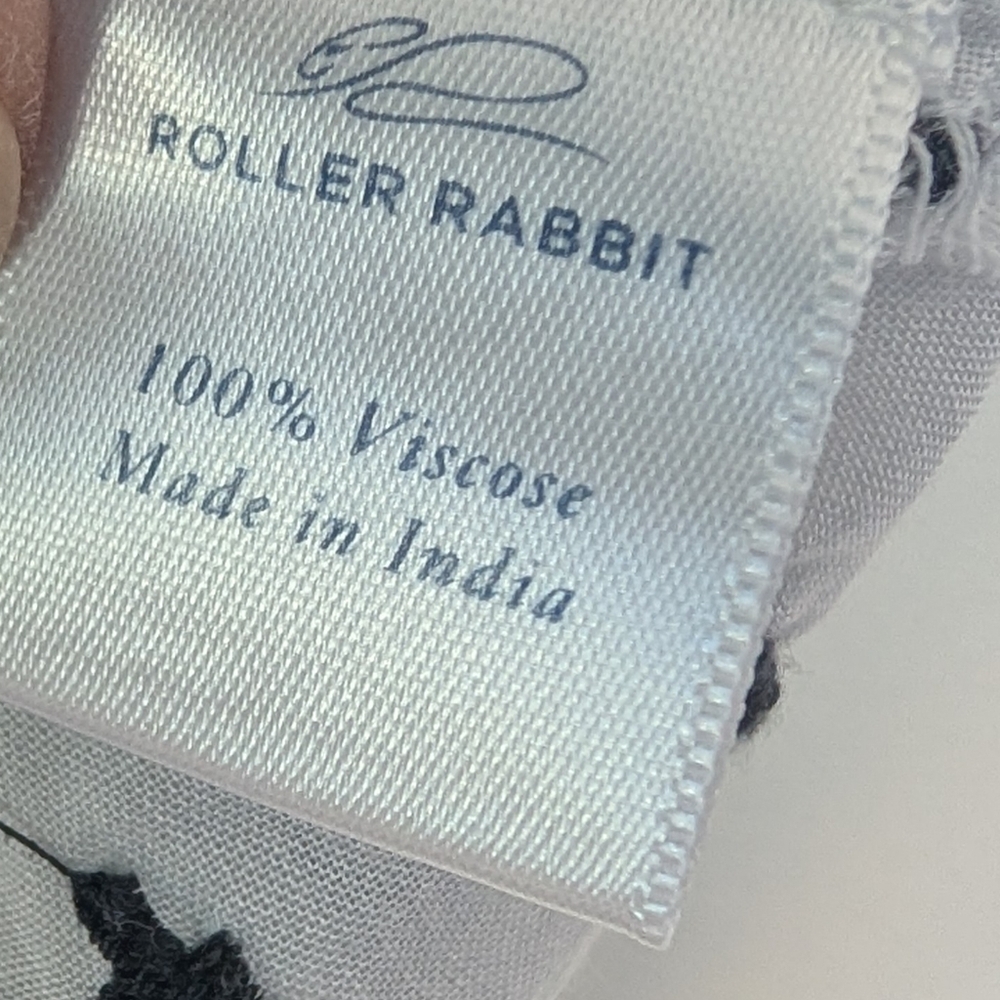 Roller Rabbit Blk/Wht Boho Top Sz.M - Picture 4 of 4